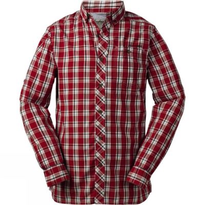 Camisa Craghoppers Portland Manga Larga Hombre - Rojas - Chile XHB024587